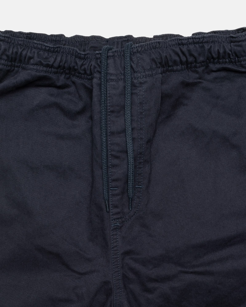 Navy Stussy Brushed Men's Shorts | IMC-784056