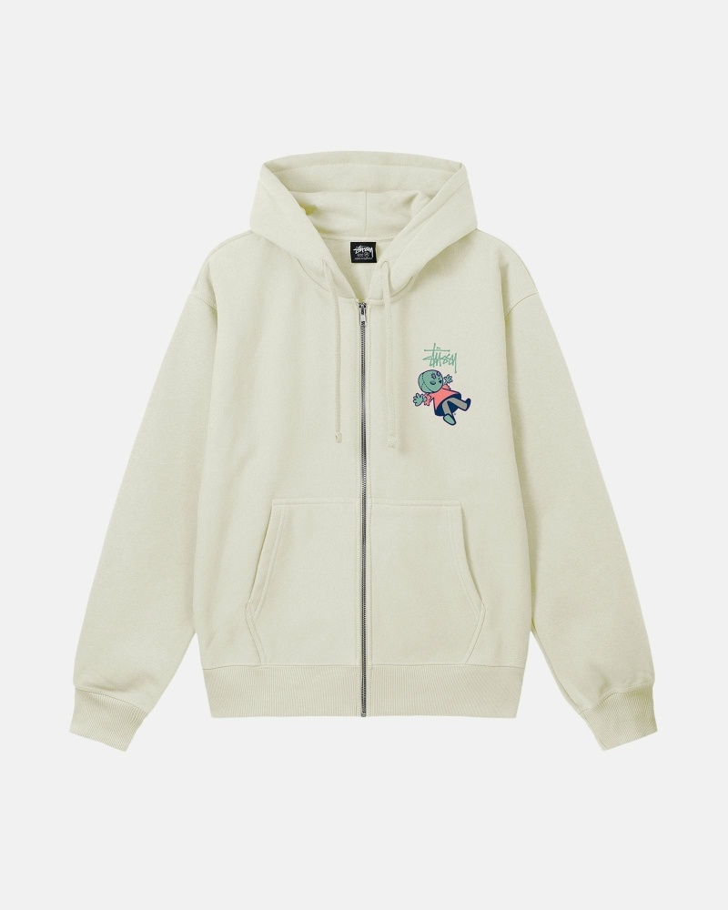 Navy Stussy Dollie Zip Men's Hoodies | XBD-084713