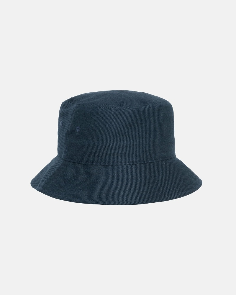 Navy Stussy Ss Link Deep Men's Bucket Hats | SFT-743820