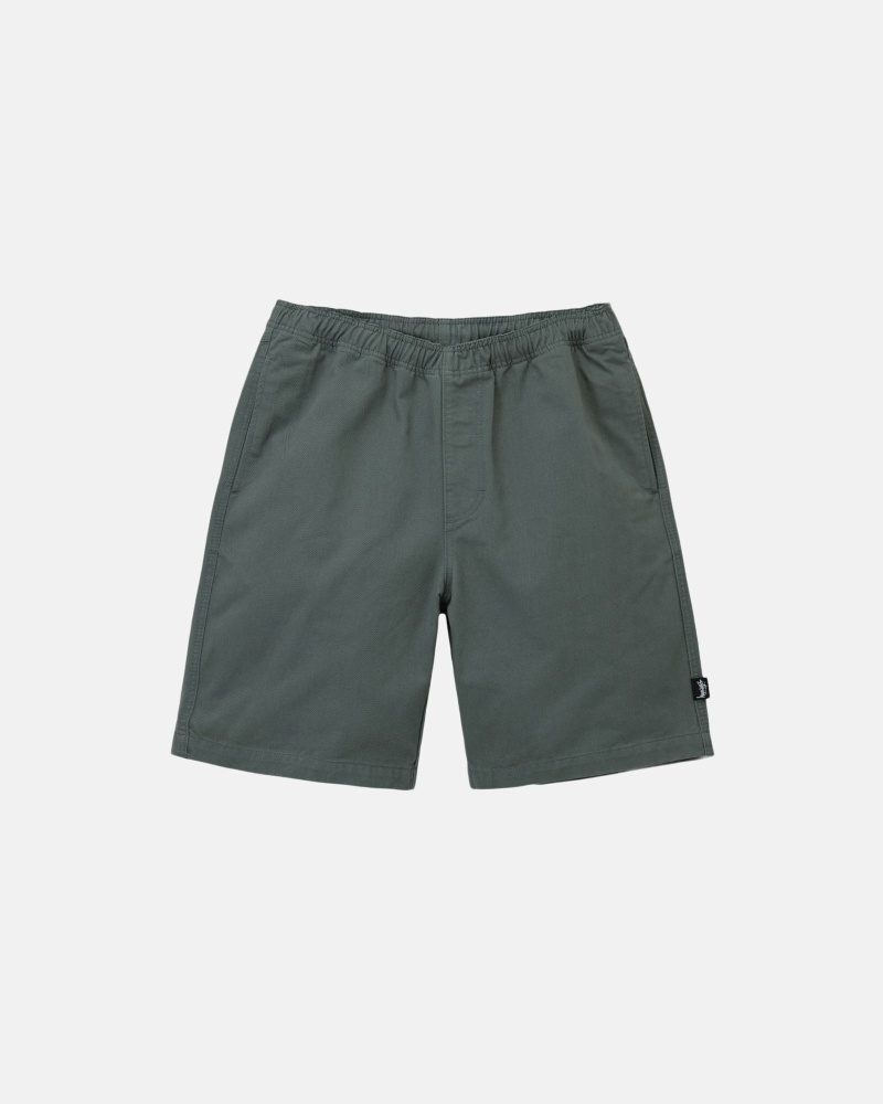 Olive Stussy Brushed Men\'s Shorts | WGP-975463