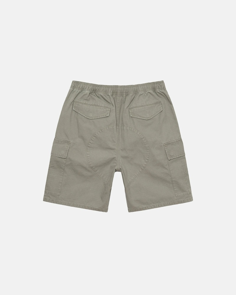 Olive Stussy Ripstop Cargo Men's Shorts | YEM-842795