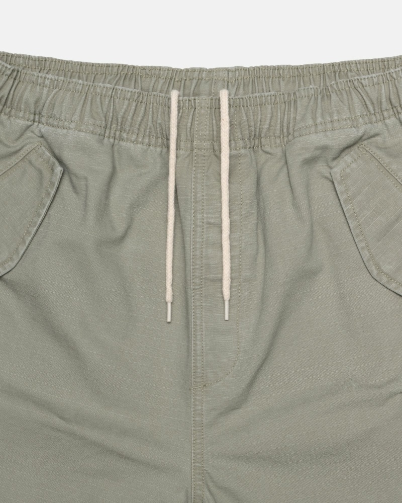 Olive Stussy Ripstop Cargo Men's Shorts | YEM-842795