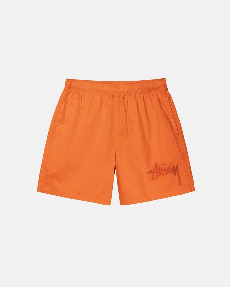 Orange Stussy Big Stock Nylon Short Men\'s Shorts | GVP-194085