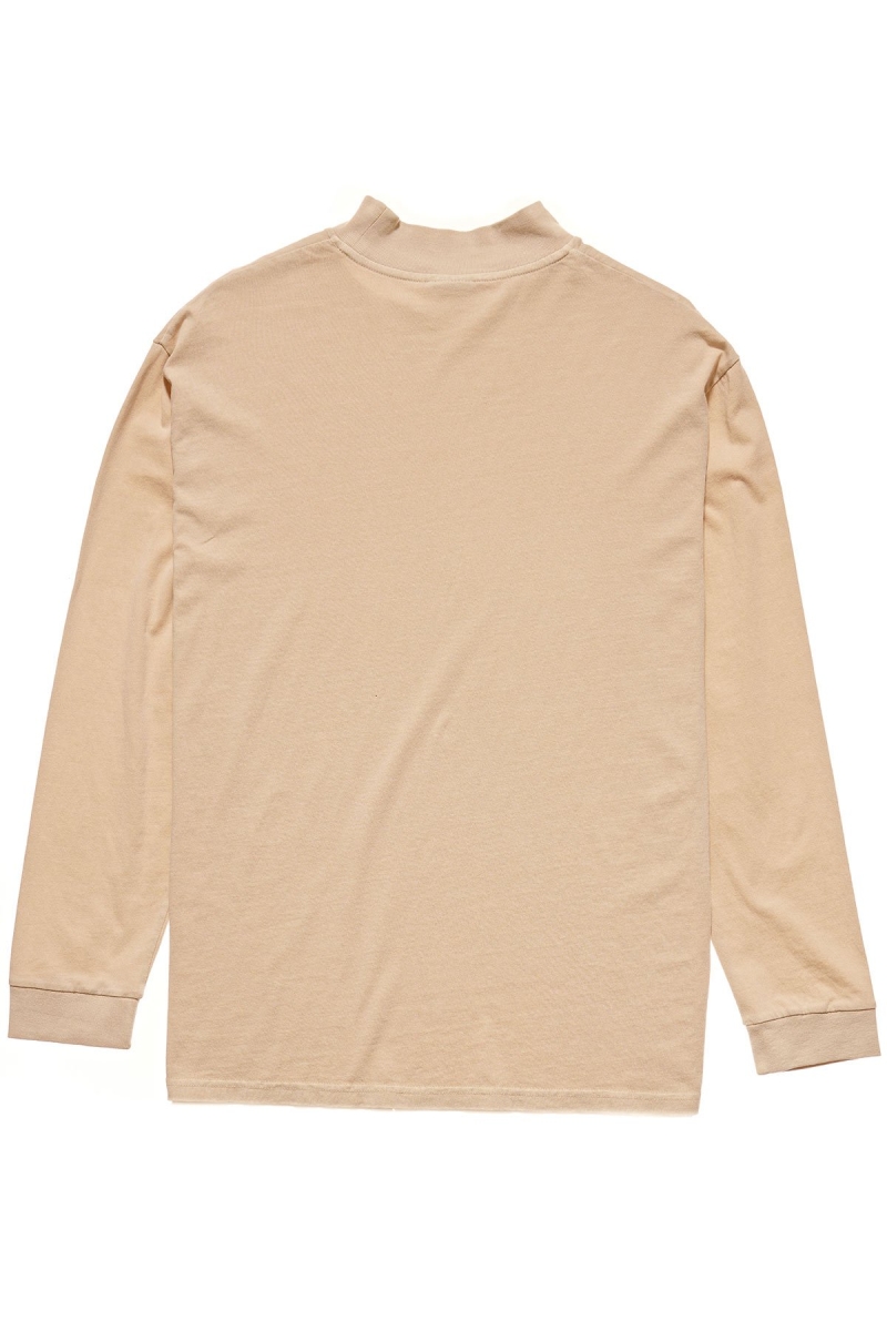 Orange Stussy Circles Mock Neck LS OS Women's Sweatshirts | CGT-138265