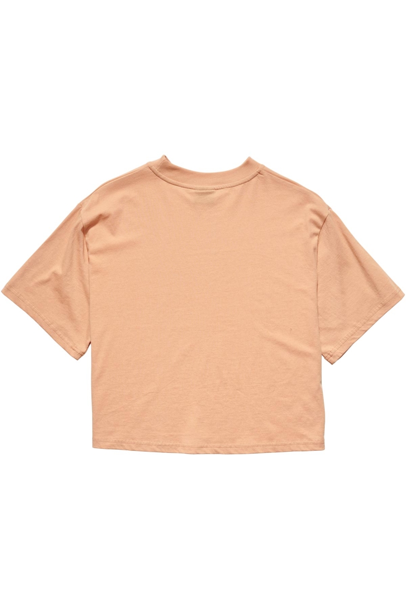 Orange Stussy Graffiti Boxy Women's T Shirts | CFL-815924