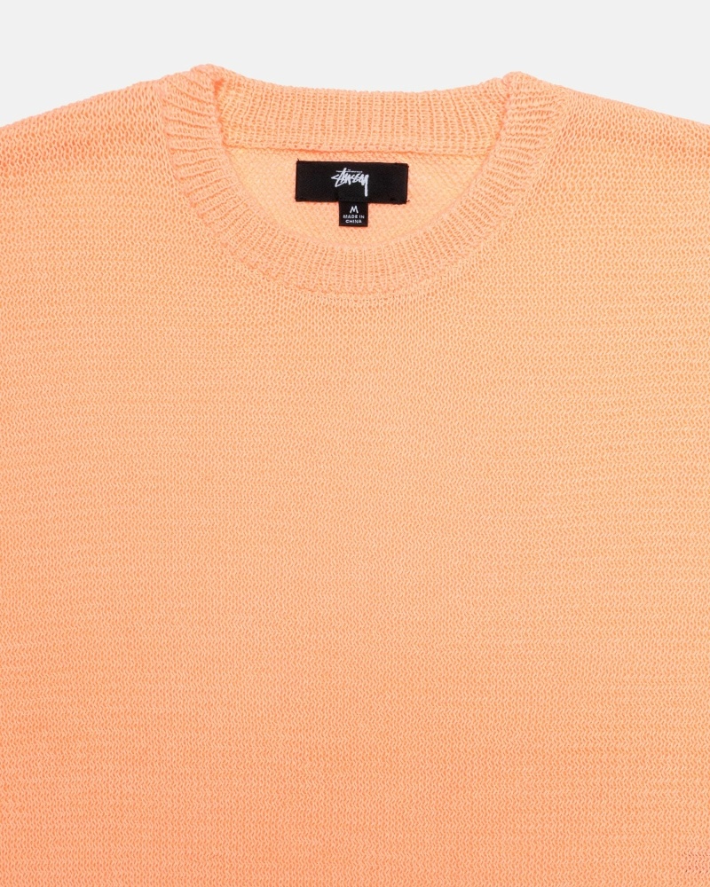 Orange Stussy Light Sensitive Men's Knit Sweater | SHW-962538