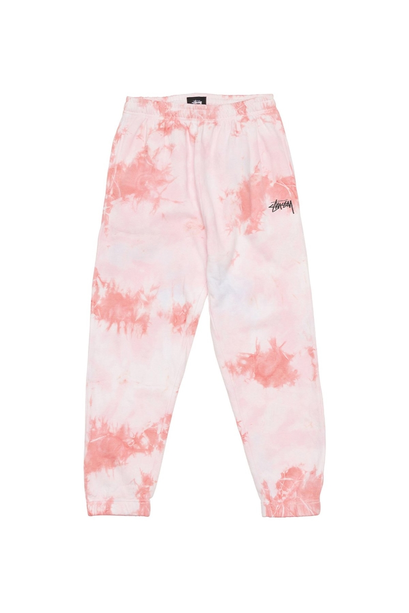 Pink Stussy Avalon Tie Dye Women\'s Track Pants | PSM-753408