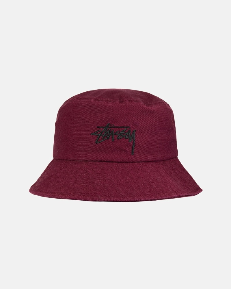 Pink Stussy Big Stock Men\'s Bucket Hats | UTA-543786