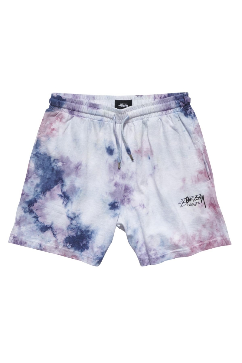 Pink Stussy Designs Rugby Marble Short Women\'s Shorts | BEG-476230