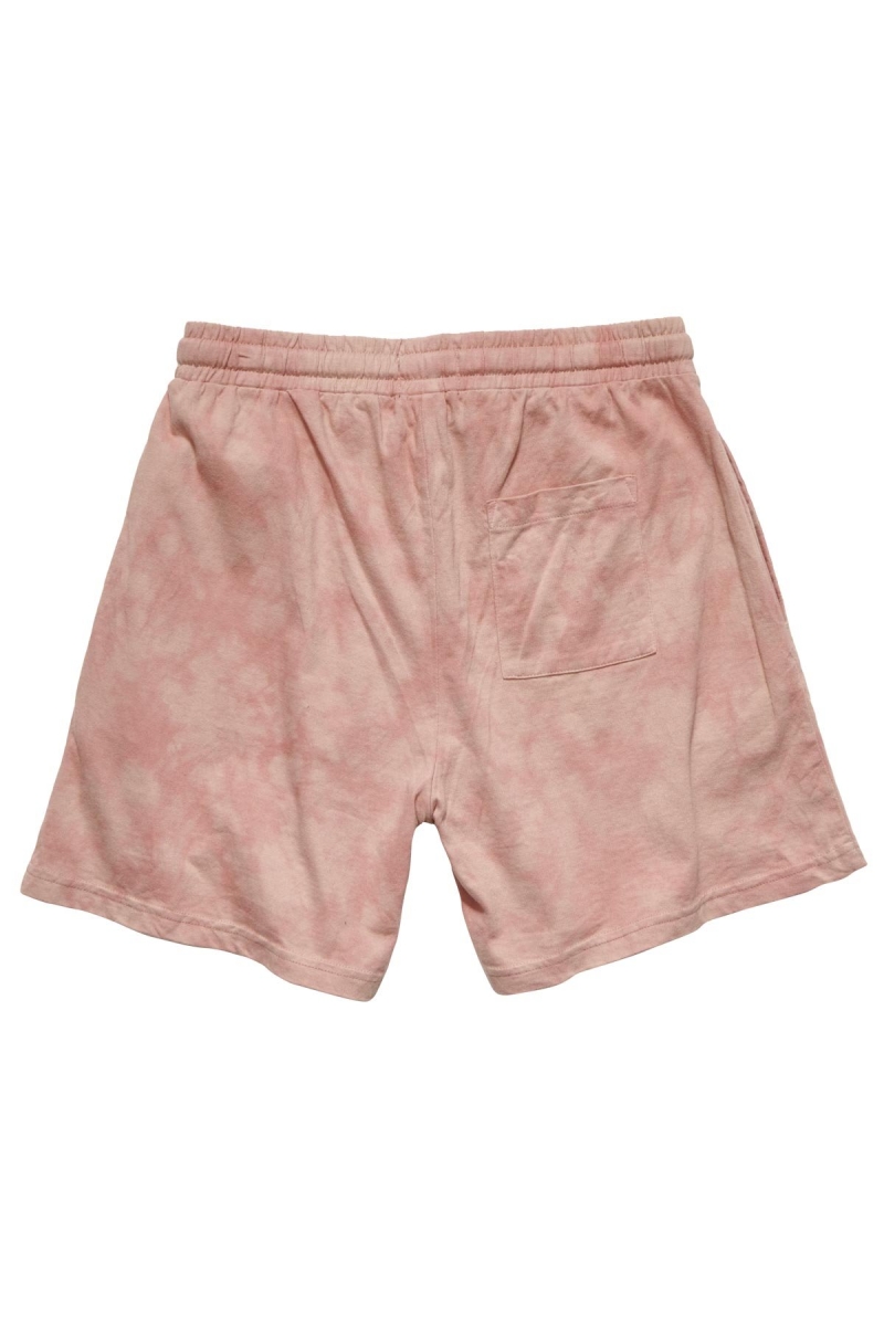 Pink Stussy Designs Rugby Marble Women's Shorts | ZUI-512086