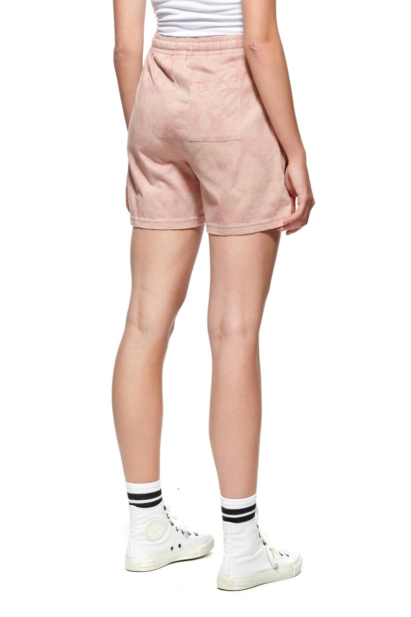 Pink Stussy Designs Rugby Marble Women's Shorts | ZUI-512086