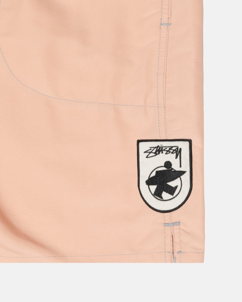 Pink Stussy Surfman Patch Men's Shorts | UIV-938714