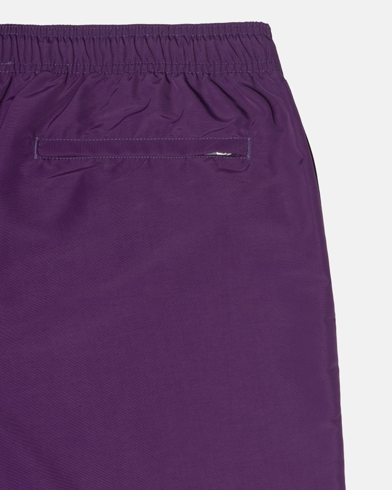 Purple Stussy Big Basic Men's Shorts | KBU-095812