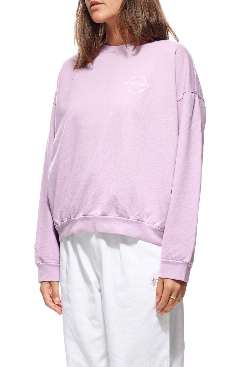 Red Stussy City Circle OS Crew Women's Sportswear | PCN-129306