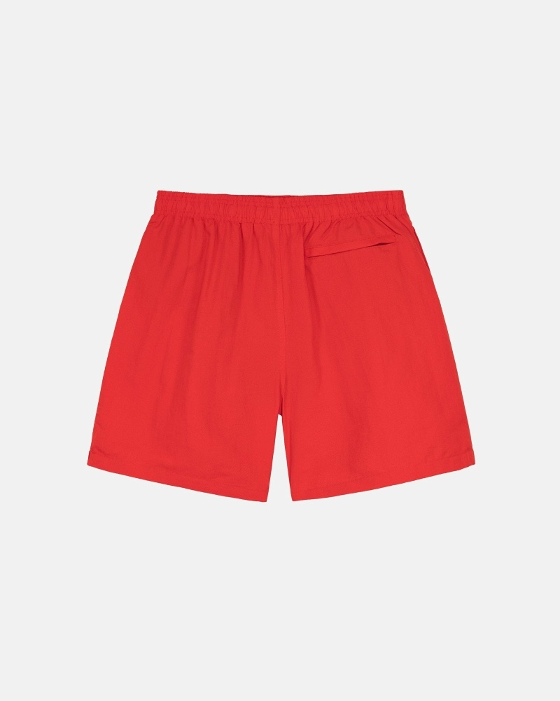 Red Stussy Stock Men's Shorts | VAT-812309