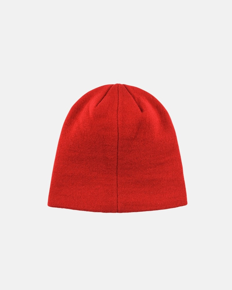 Red Stussy Stussy Sport Jacquard Skullcap Men's Hats | CJK-864392