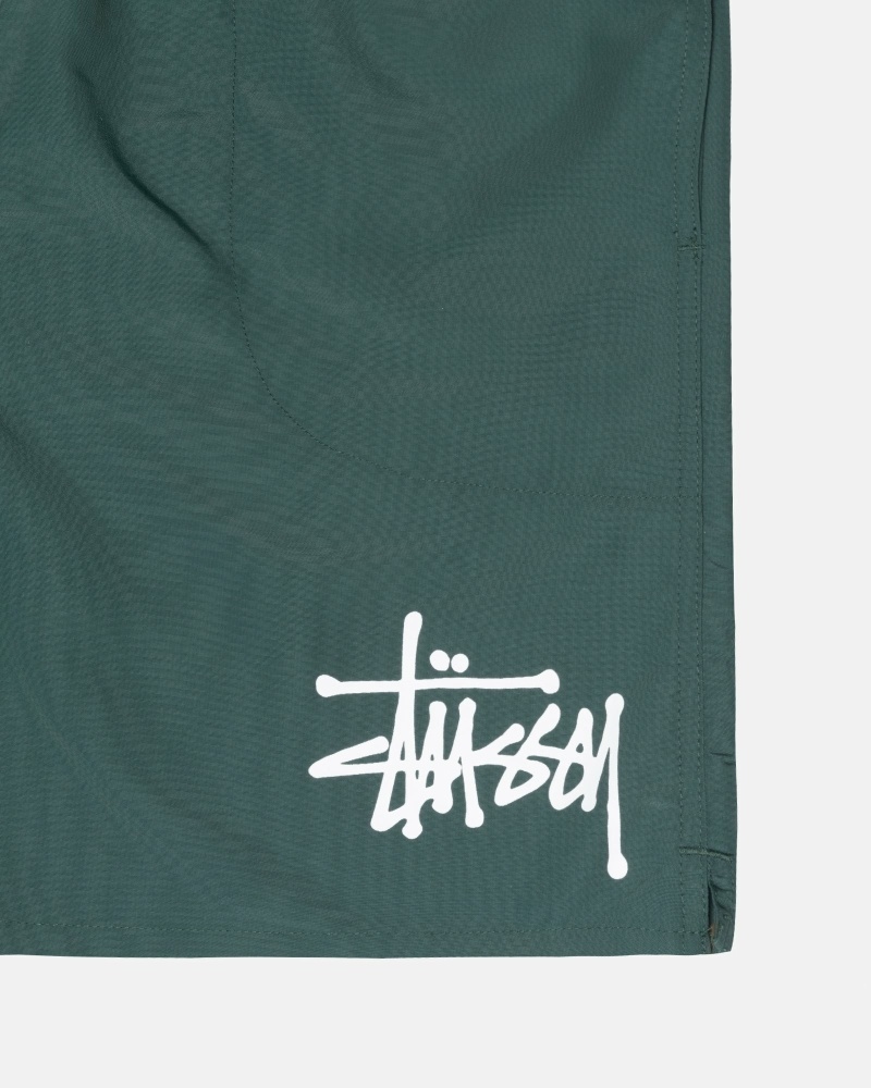 Turquoise Stussy Big Basic Men's Shorts | AKX-357826