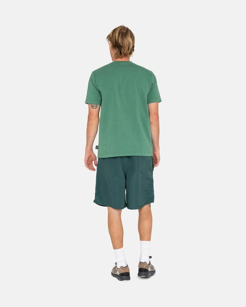 Turquoise Stussy Big Basic Men's Shorts | AKX-357826