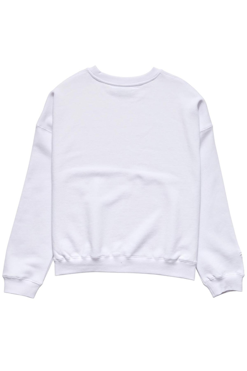 White Stussy Alcott OS Crew Women's Sweaters | JLG-870162