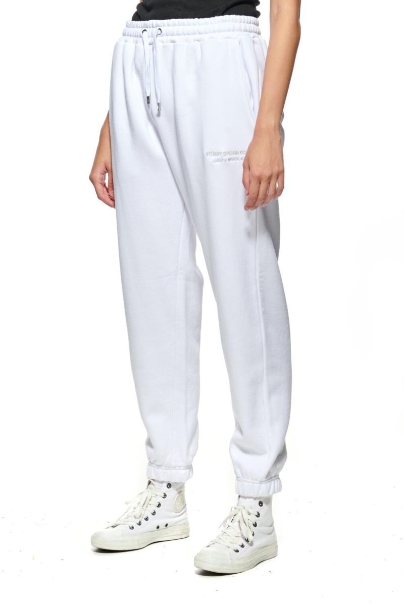 White Stussy Alcott Trackpant Women's Track Pants | IAV-529068