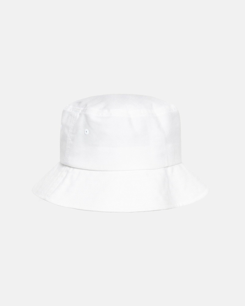 White Stussy Big Stock Men's Bucket Hats | JNM-347059