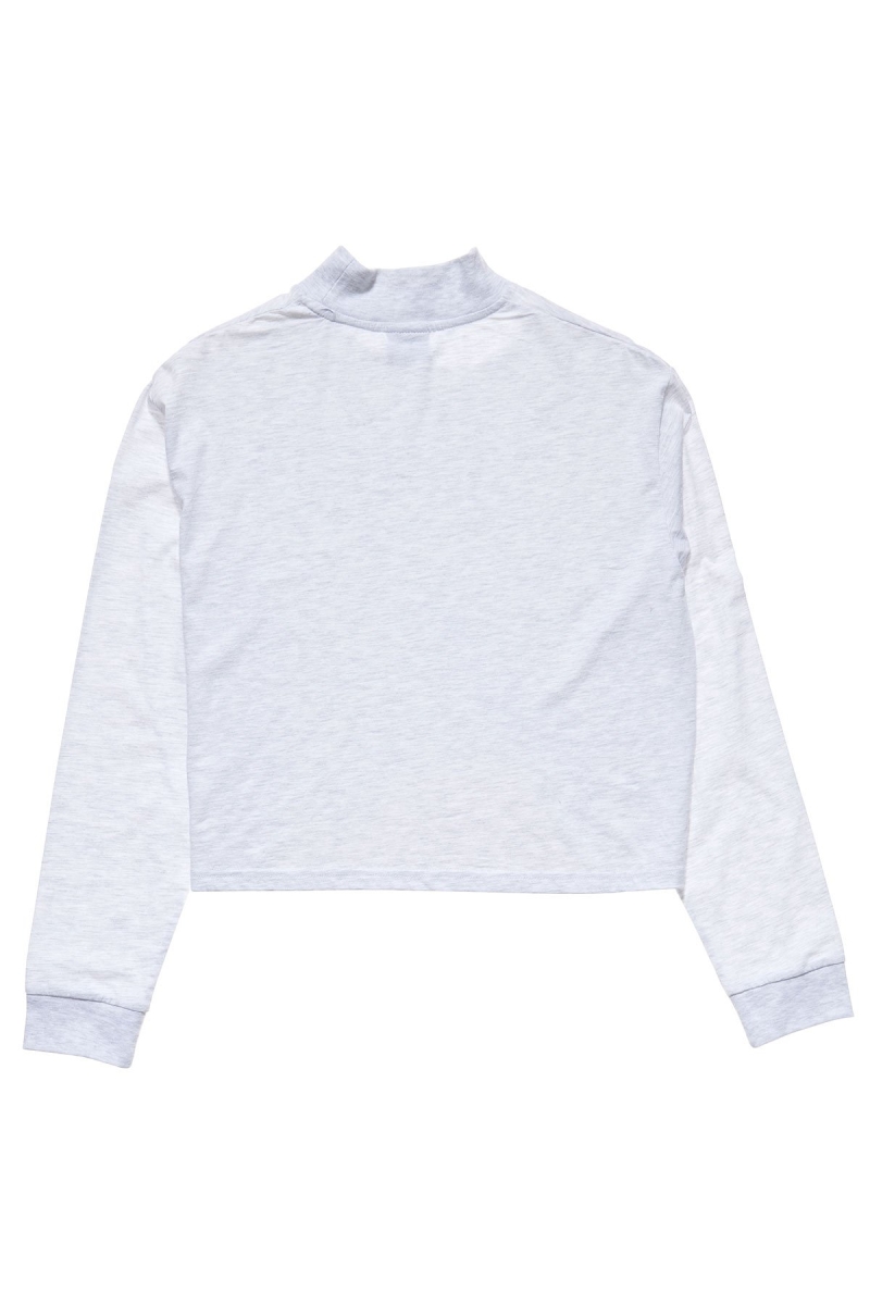 White Stussy Chandler Mock Neck LS Women's Sweatshirts | NIY-148750