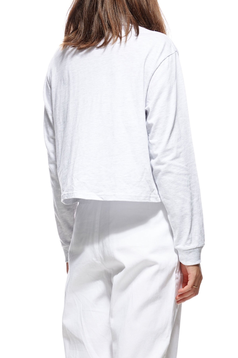 White Stussy Chandler Mock Neck LS Women's Sweatshirts | NIY-148750