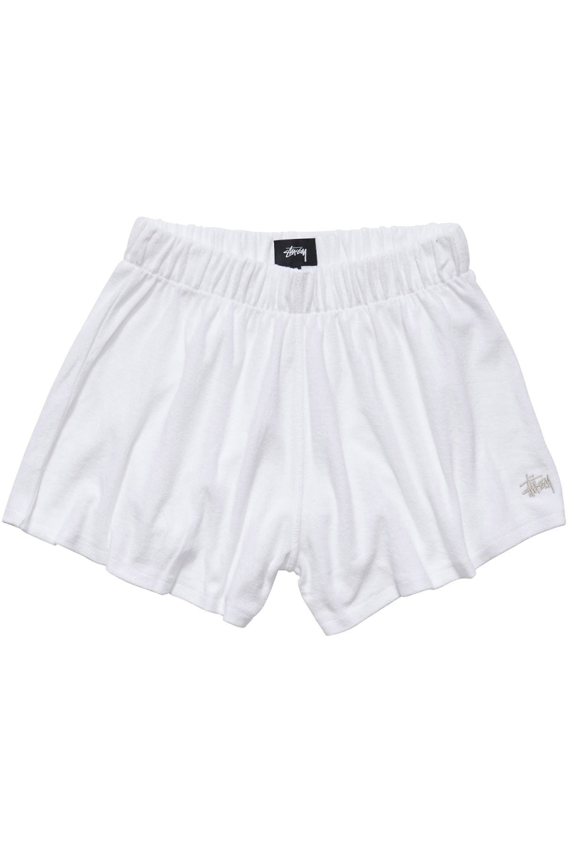 White Stussy Havana Terry Beach Short Women\'s Shorts | ZJG-075169