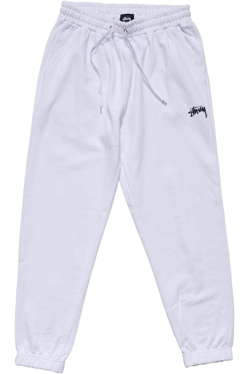 White Stussy Player Trackpant Women\'s Track Pants | QHD-428057