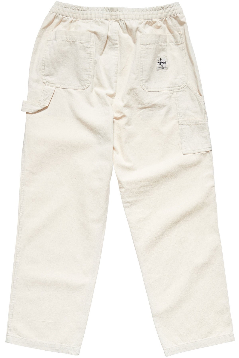 White Stussy Richard Carpenter Men's Pants | TVO-035826