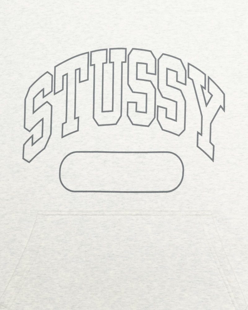 White Stussy Ss Boxy Cropped Men's Hoodies | ZTF-873049