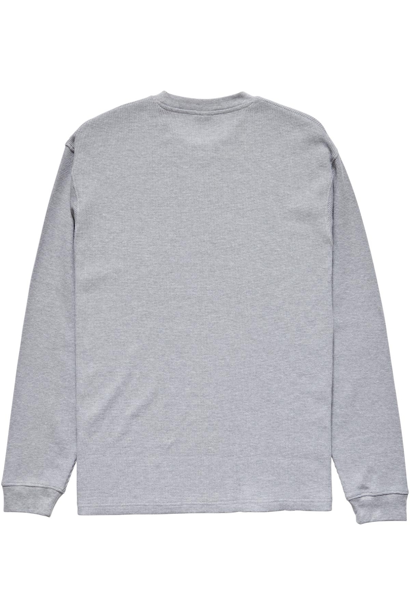 White Stussy Workwear Waffle Men's Sweatshirts | VCJ-046739