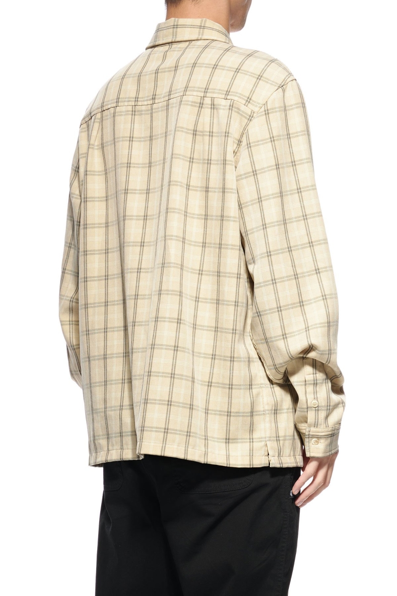 Yellow Stussy Mellow Check LS Men's Shirts | PBU-503614