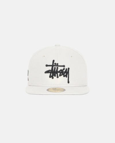 Beige Stussy Authentic New Era Men's Caps | DTV-368572