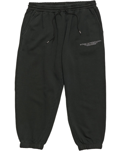 Black Stussy INT. Embroidered Women's Track Pants | HWP-156089