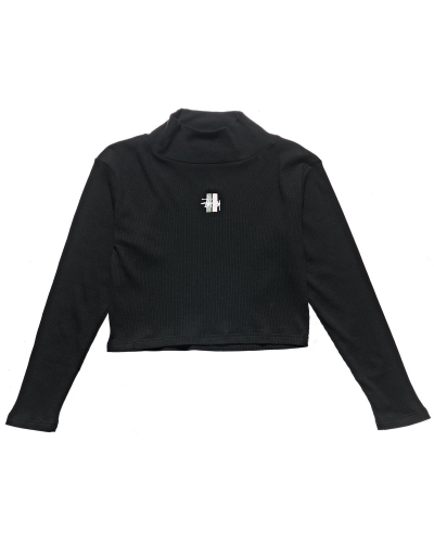 Black Stussy Leigh Turtleneck Women's Sweatshirts | YTM-561294
