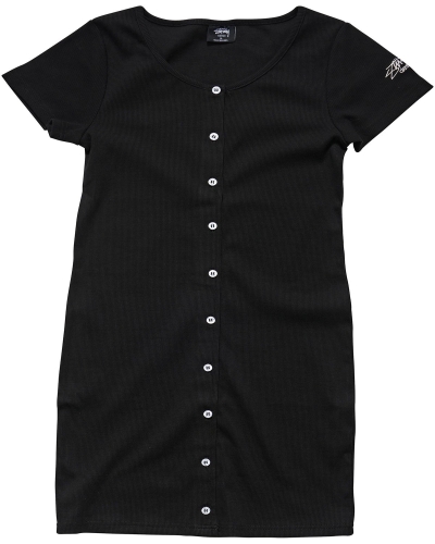 Black Stussy Mission Rib Tee Women's Dress | OTC-786945