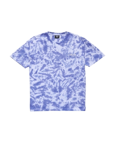 Blue Stussy Designs Tie Dye Men's T Shirts | BEK-712439