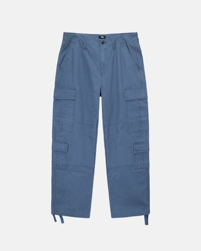 Blue Stussy Ripstop Surplus Men's Cargo Pants | EFY-327601