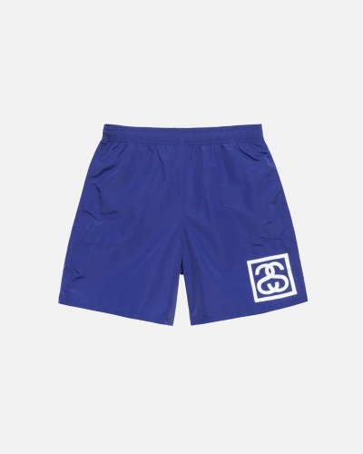 Blue Stussy Ss-Link Men's Shorts | SFM-481920