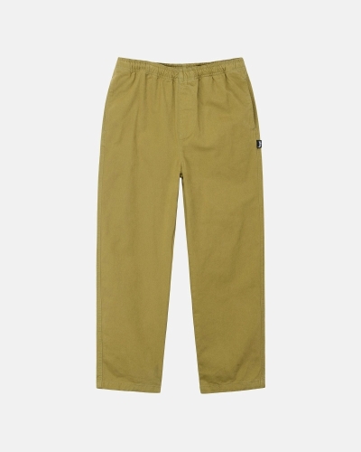 Brown Stussy Brushed Men's Beach Pants | FZX-028735