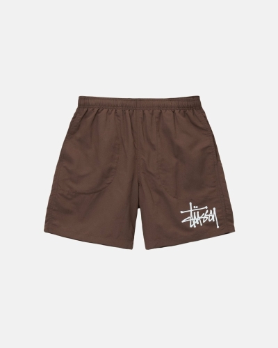 Coffee Stussy Big Basic Men's Shorts | IFZ-605473