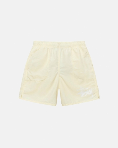 Cream Stussy Big Basic Men's Shorts | GDW-498175