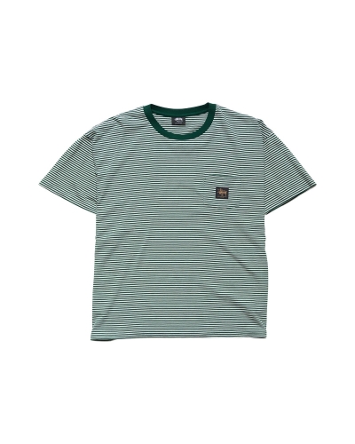 Green Stussy Authentic Yarn Dye SS Pocket Men's T Shirts | PDT-264387