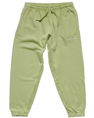 Green Stussy City Circle Trackpant Women's Track Pants | OUS-271463