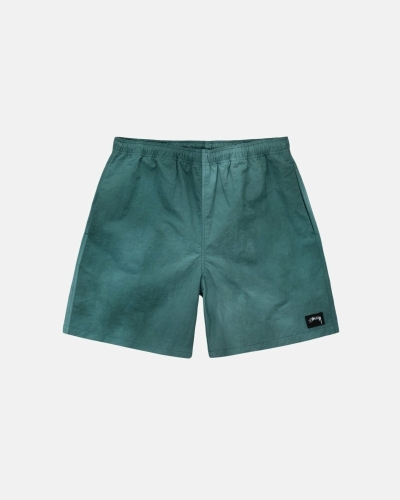 Green Stussy Wave Dye Nylon Short Men's Shorts | KPD-851049