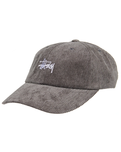 Grey Stussy Graffiti Cord Low Pro Men's Hats | VNL-150798