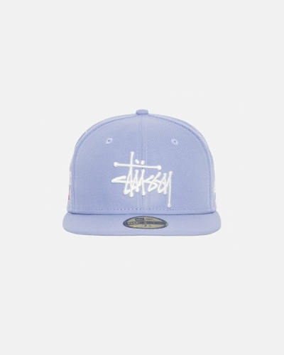 Lavender Stussy Authentic New Era Men's Caps | BXG-390784