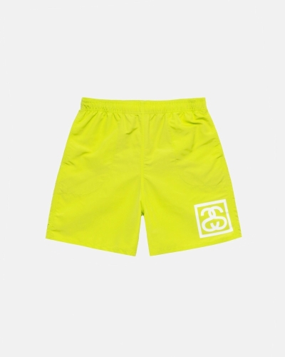 Light Green Stussy Ss-Link Men's Shorts | HEI-289504