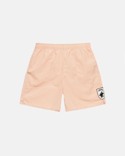 Pink Stussy Surfman Patch Men's Shorts | UIV-938714